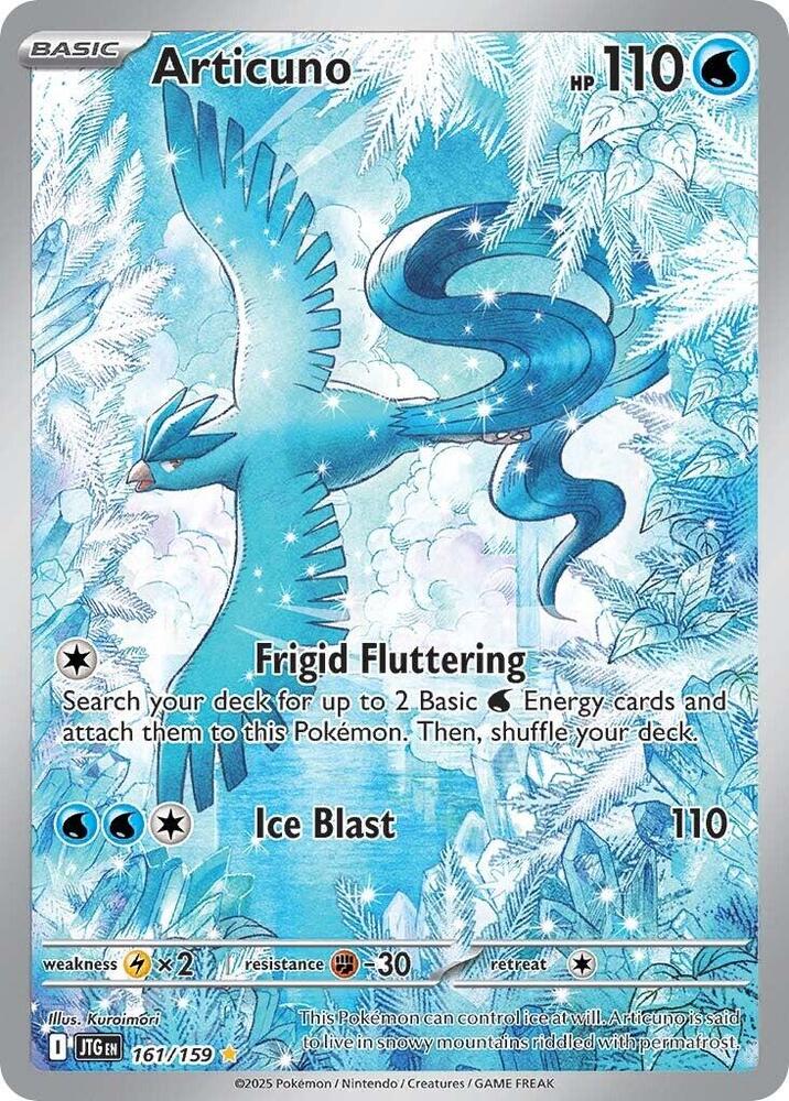 2025 Pokemon SV09: Journey Together Articuno - 161/159 Illustration Rare