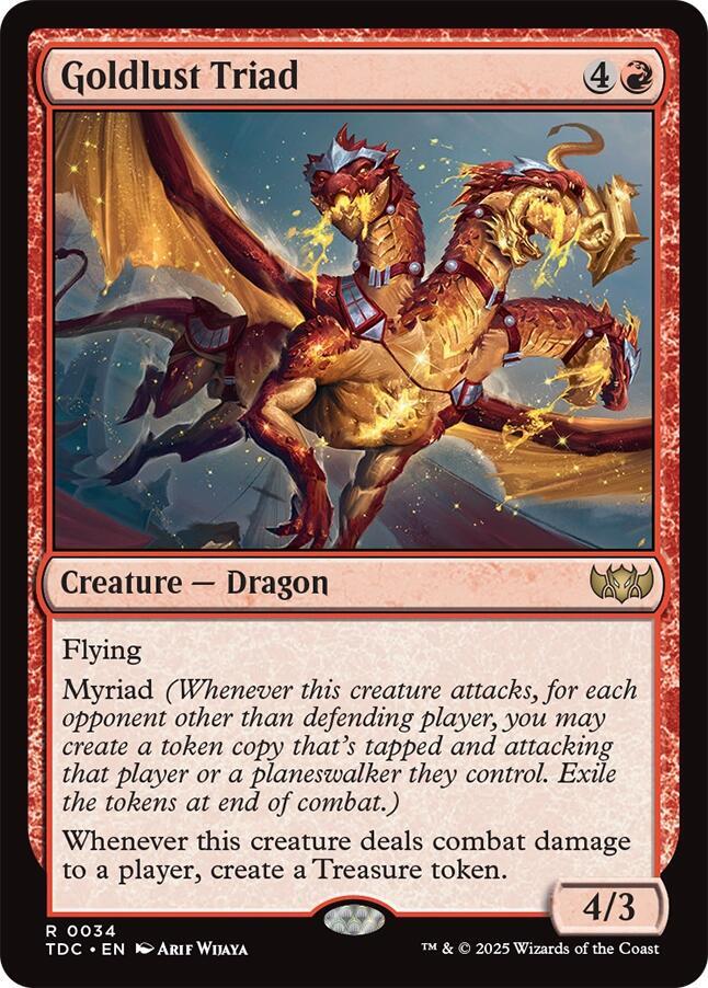 MTG Commander: Tarkir: Dragonstorm 34 Goldlust Triad R NM