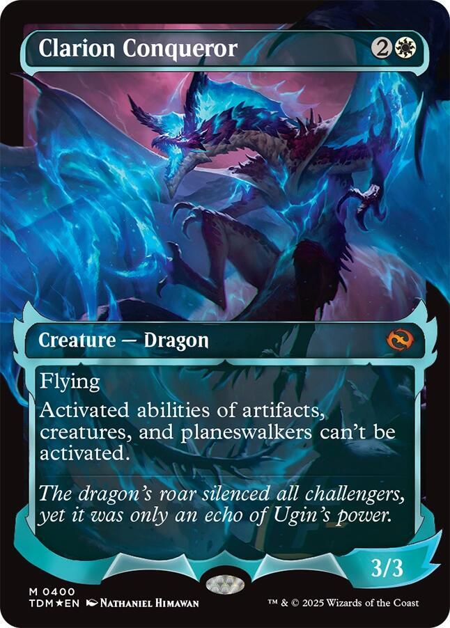 MTG Tarkir: Dragonstorm 400 Clarion Conqueror (Showcase) M NM Foil