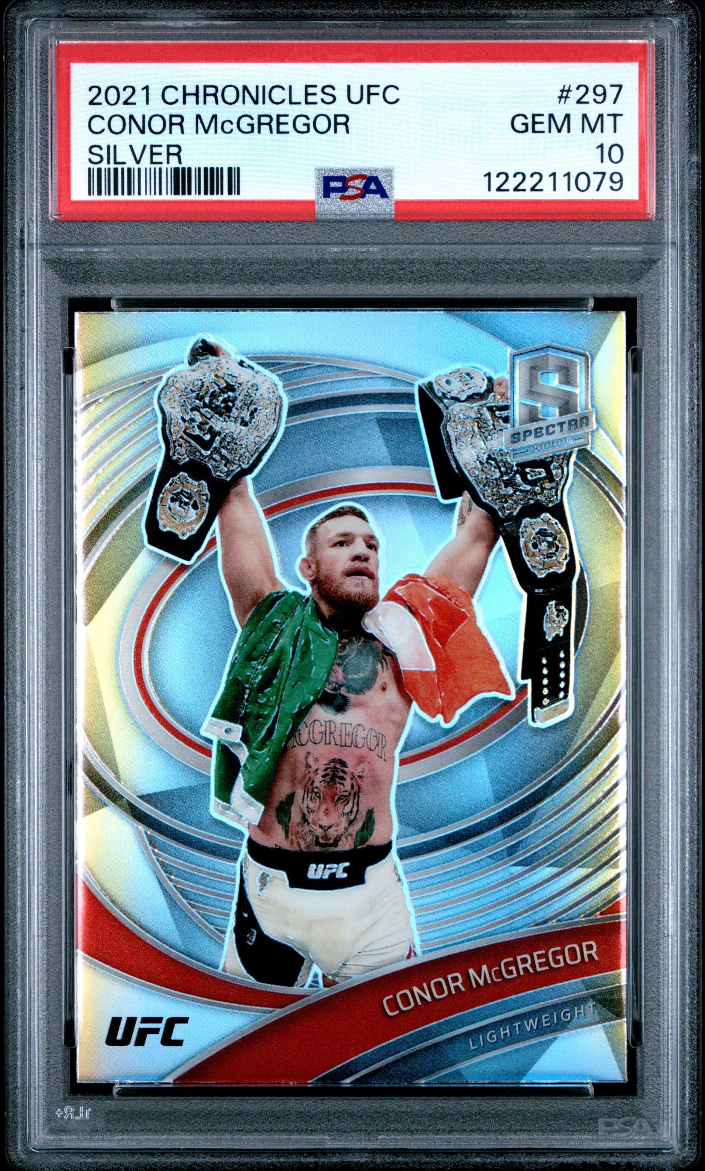 2021 Panini Chronicles Ufc #297 Conor Mcgregor Silver PSA 10