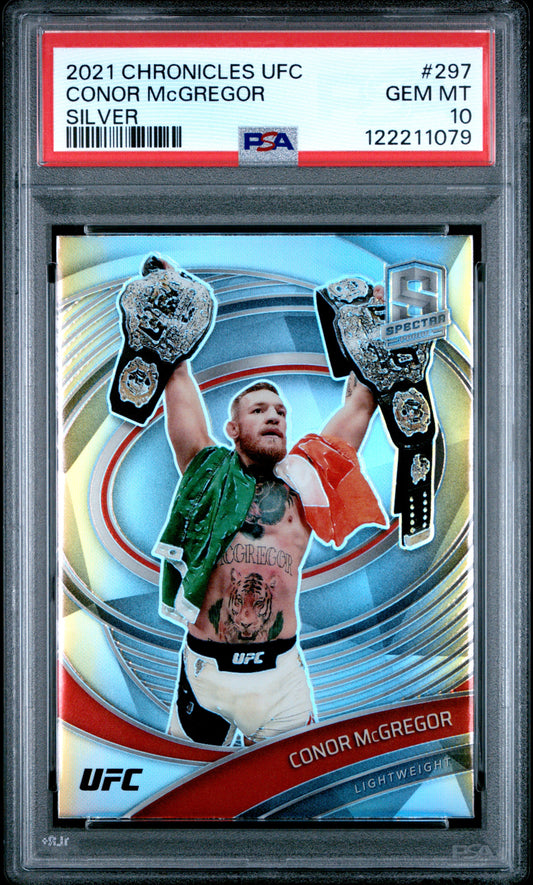 2021 Panini Chronicles Ufc #297 Conor Mcgregor Silver PSA 10
