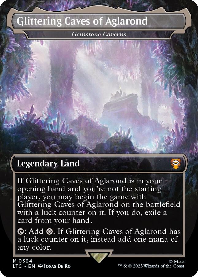 Glittering Caves of Aglarond - Gemstone Caverns 364 (Commander: The Lord of the Rings: Tales of Middle-earth)  - Borderless