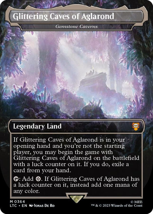 Glittering Caves of Aglarond - Gemstone Caverns 364 (Commander: The Lord of the Rings: Tales of Middle-earth)  - Borderless