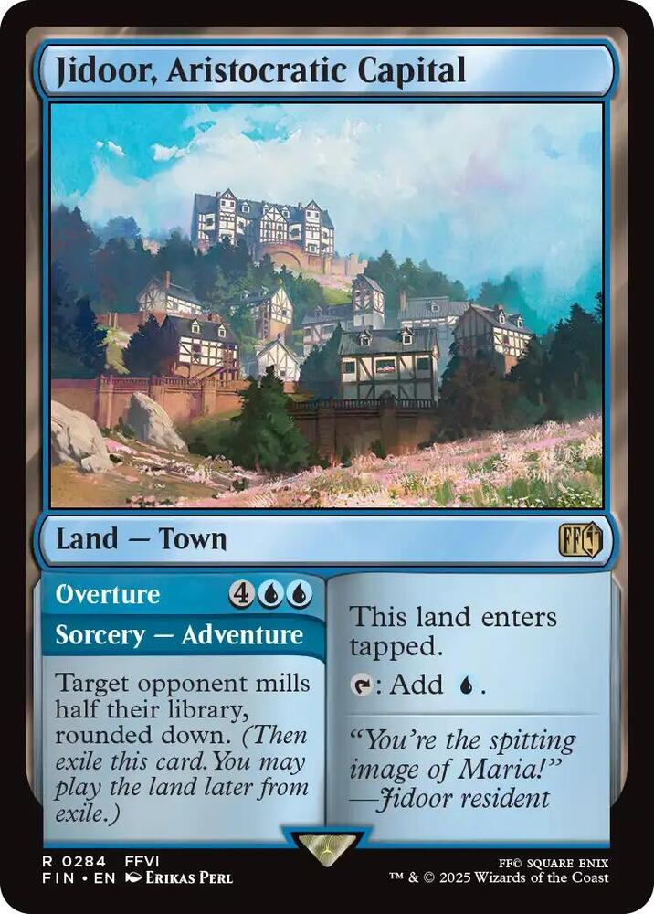 MTG FINAL FANTASY 284 Jidoor, Aristocratic Capital R NM