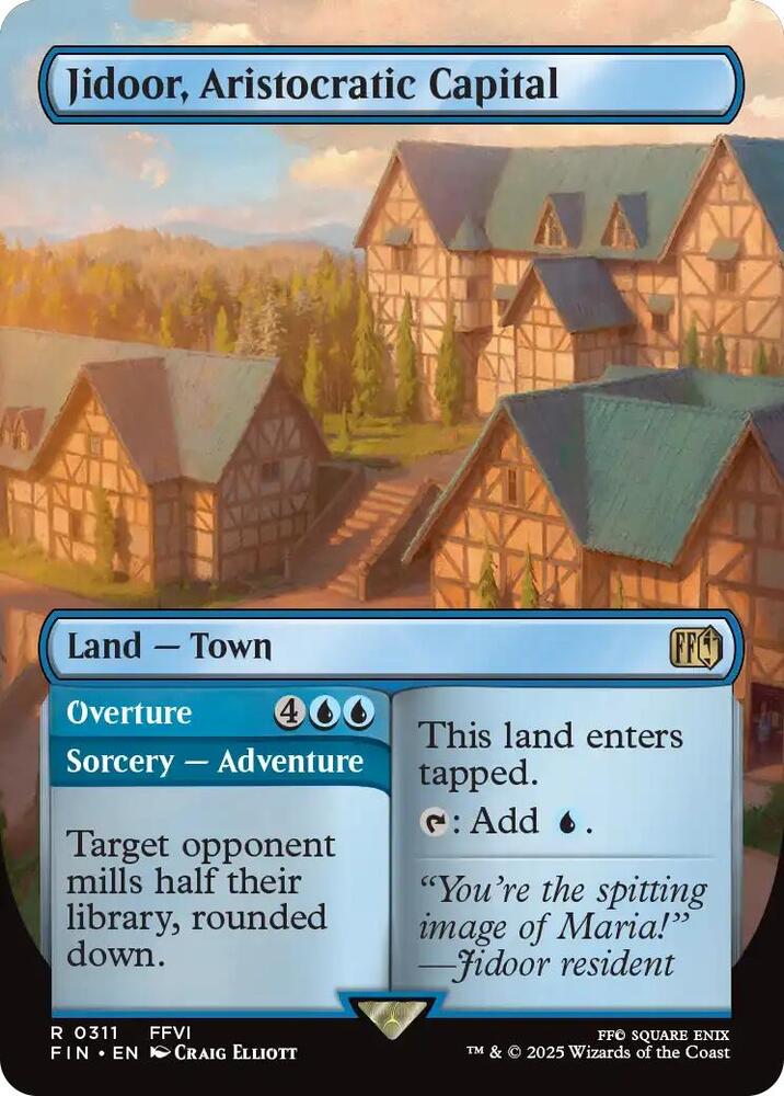 MTG FINAL FANTASY 311 Jidoor, Aristocratic Capital (Borderless) R NM