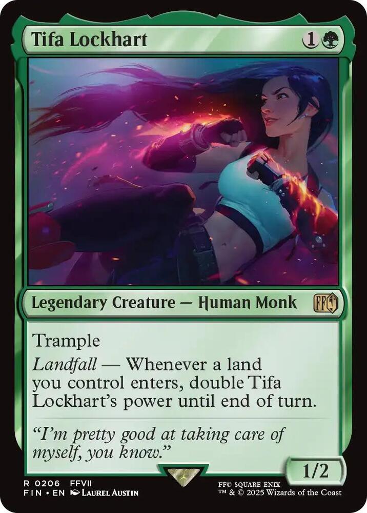 MTG FINAL FANTASY 206 Tifa Lockhart R NM
