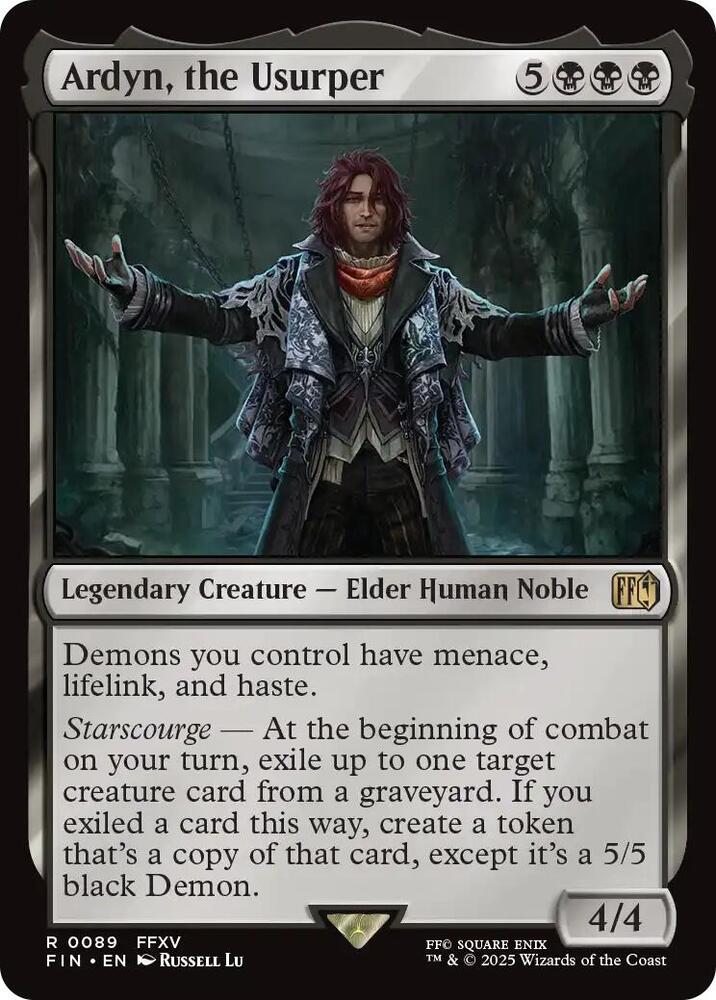 MTG FINAL FANTASY 89 Ardyn, the Usurper R NM