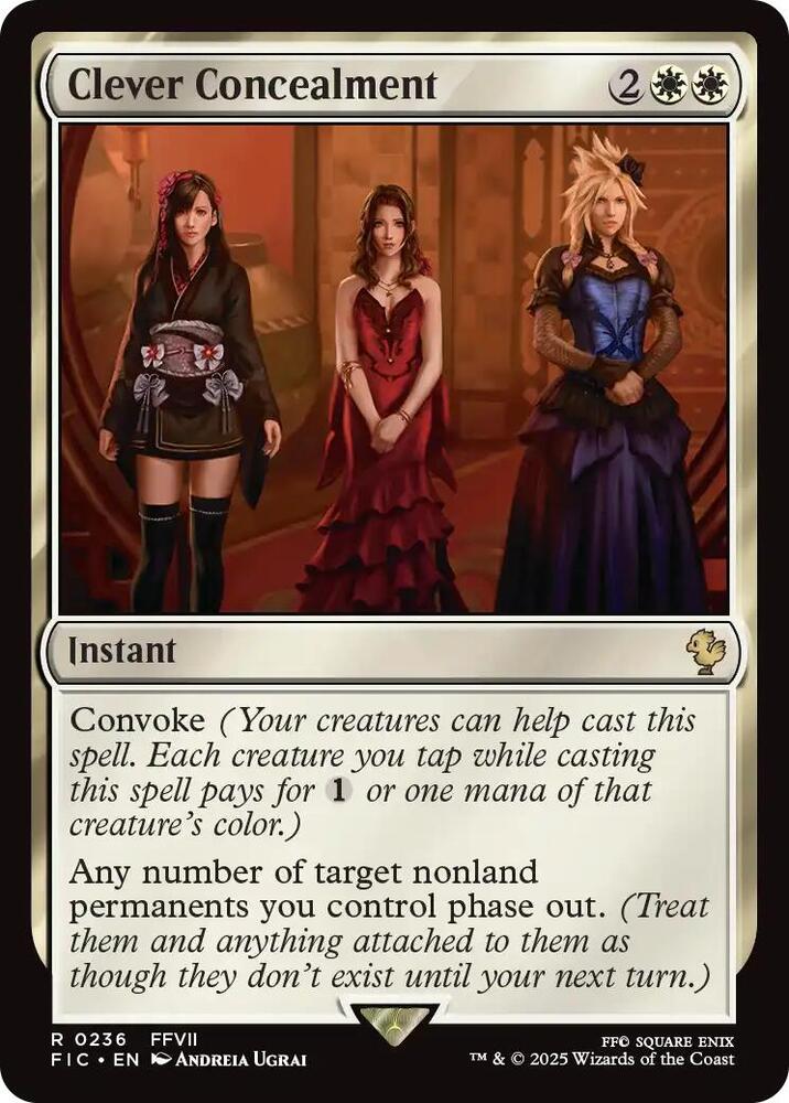 MTG Commander: FINAL FANTASY 236 Clever Concealment R NM