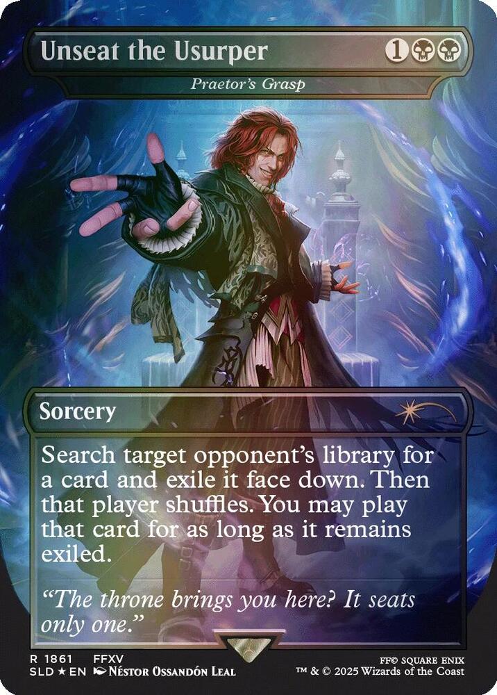 MTG Secret Lair Drop Series 1861 Unseat the Usurper - Praetor's Grasp (Rainbow Foil) R NM Foil