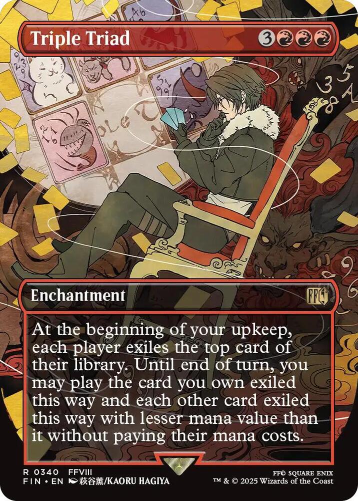 MTG FINAL FANTASY 340 Triple Triad (Borderless) R NM