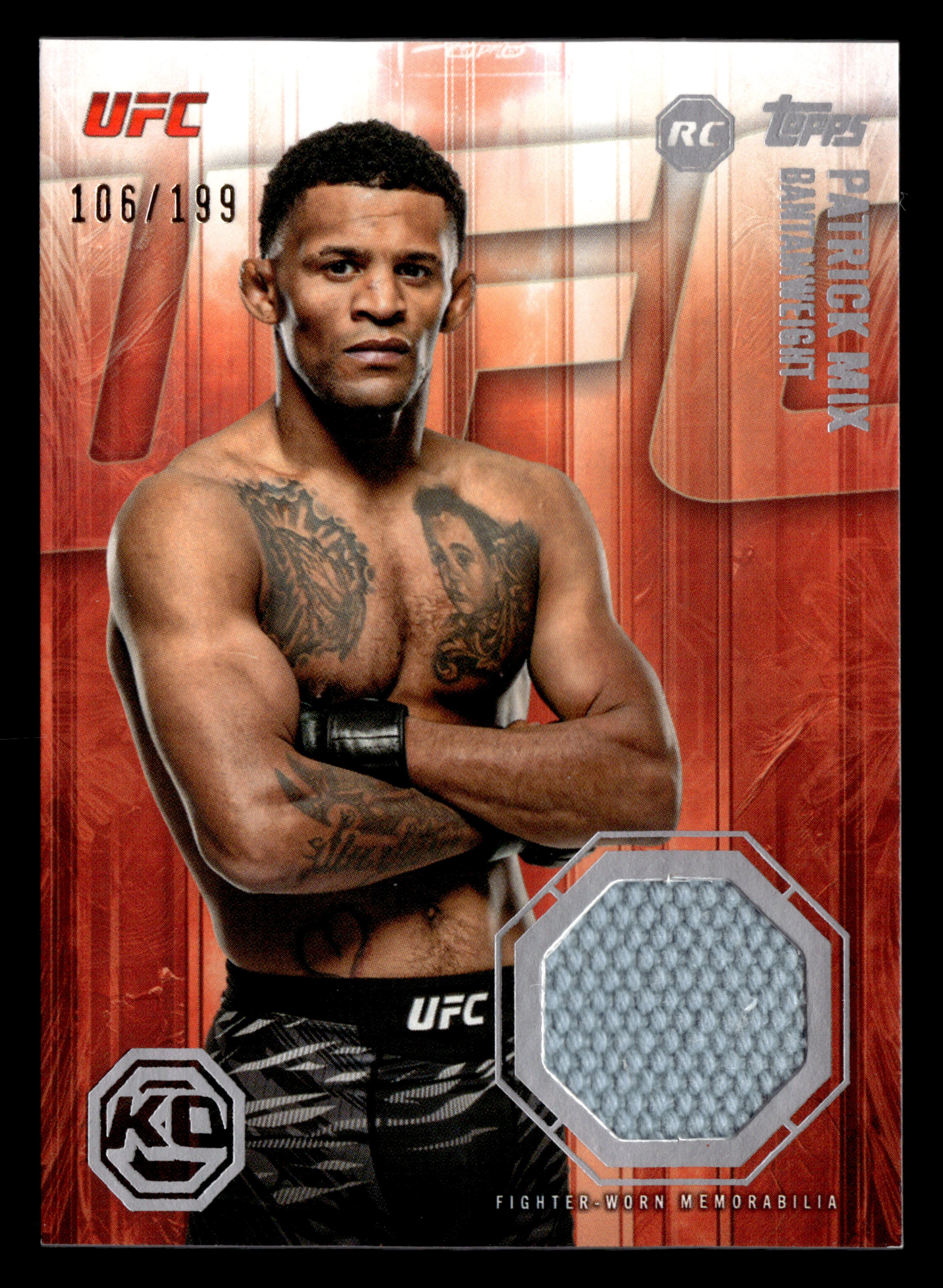2026 Topps Knockout UFC #KOR-PM Patrick Mix Knockout Relics #/199