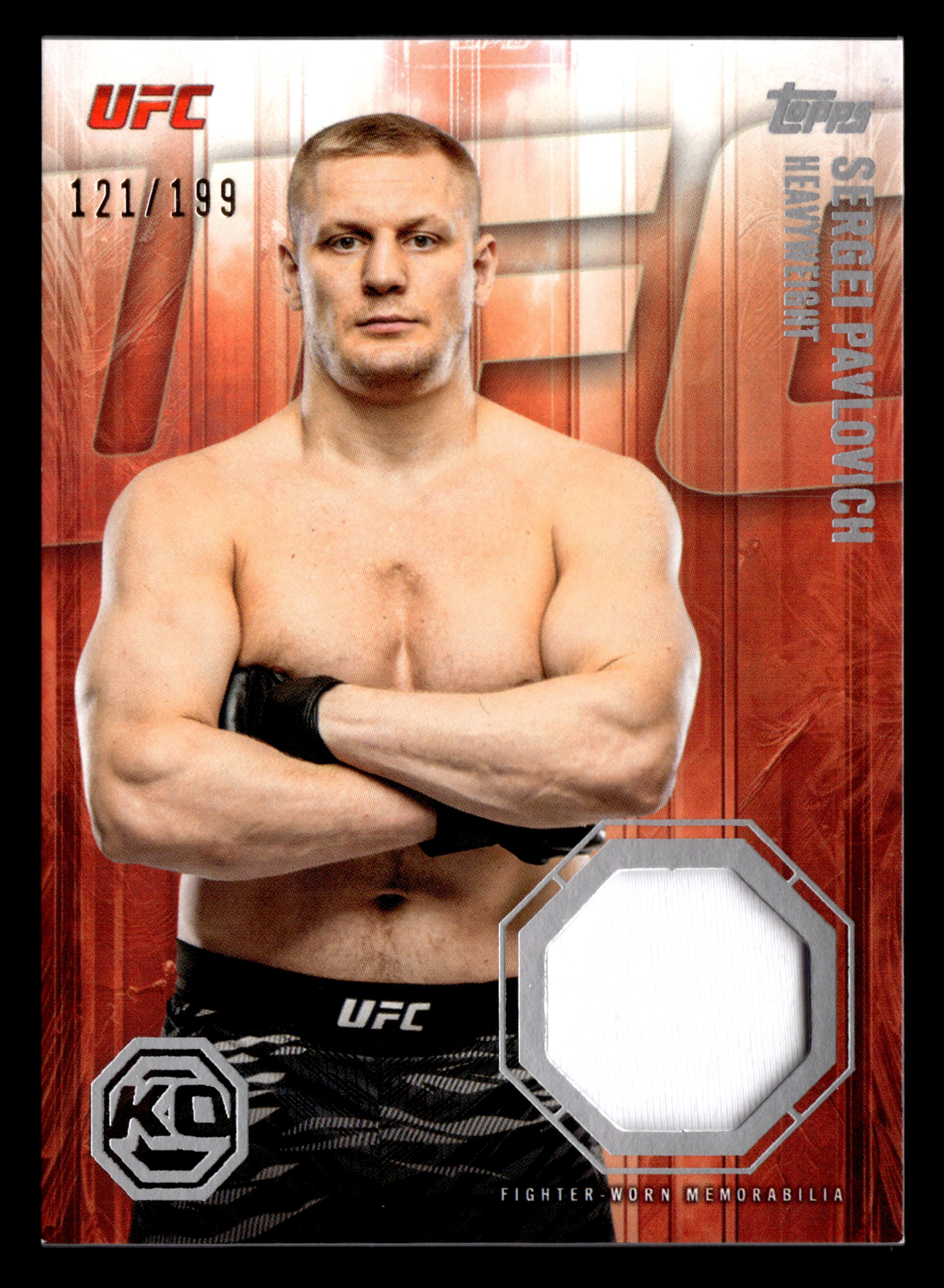 2026 Topps Knockout UFC #KOR-SP Sergei Pavlovich Knockout Relics #/199