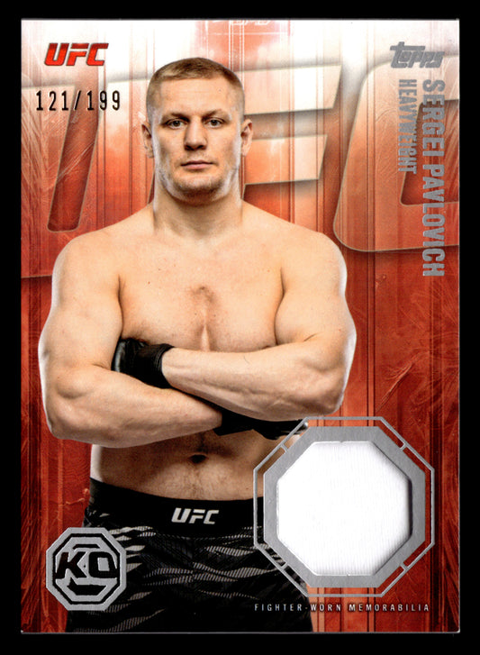 2026 Topps Knockout UFC #KOR-SP Sergei Pavlovich Knockout Relics #/199