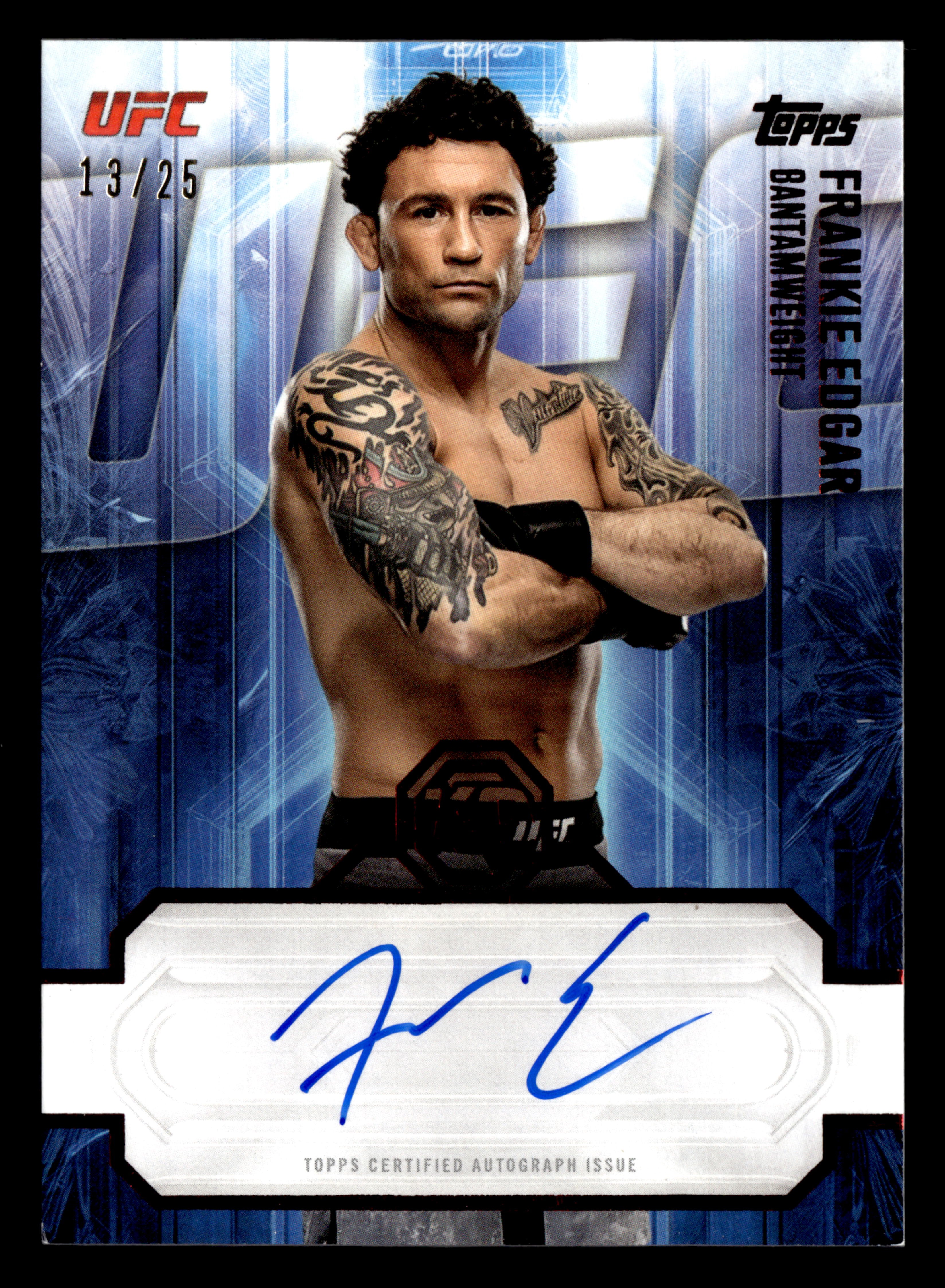 2026 Topps Knockout UFC #KOA-FER Frankie Edgar Knockout Autographs Red #/25