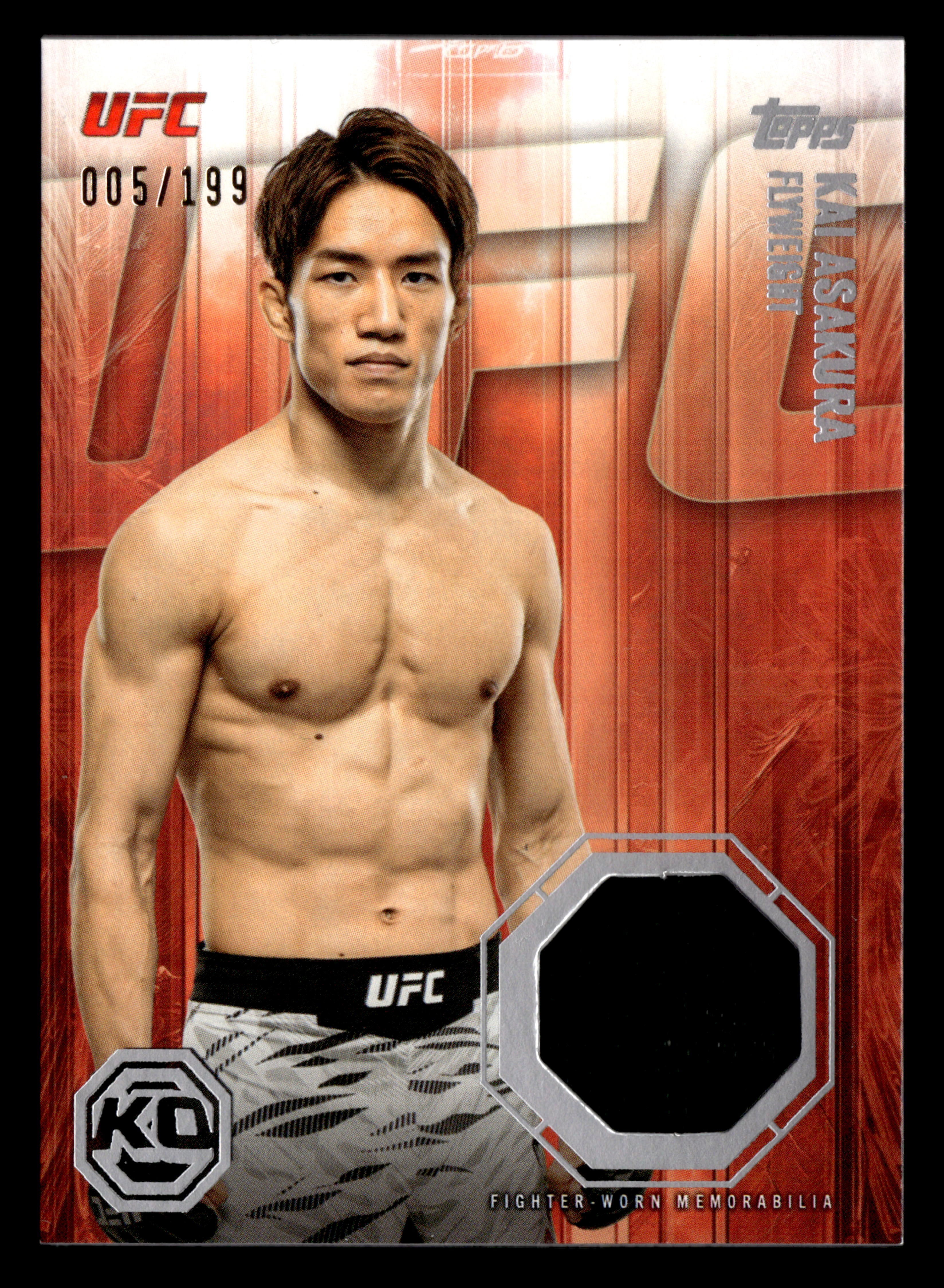 2026 Topps Knockout UFC #KOR-KA Kai Asakura Knockout Relics #/199