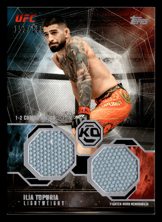 2026 Topps Knockout UFC #OTC-IT Ilia Topuria 1-2 Combo Relics #/199