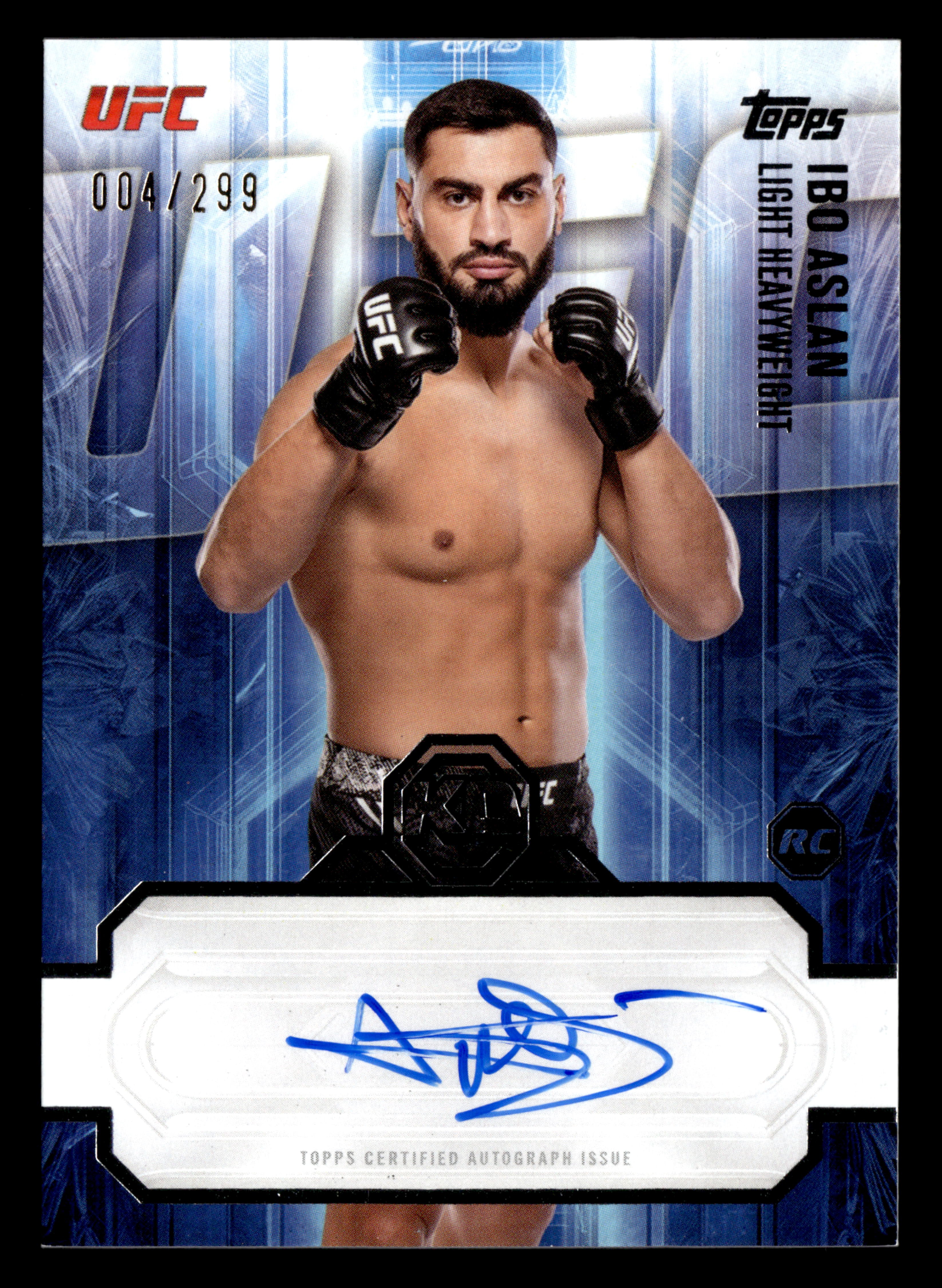 2026 Topps Knockout UFC #KOA-IAN Ibo Aslan Knockout Autographs #/299