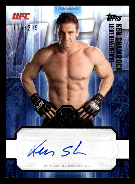 2026 Topps Knockout UFC #KOA-KSK Ken Shamrock Knockout Autographs #/299