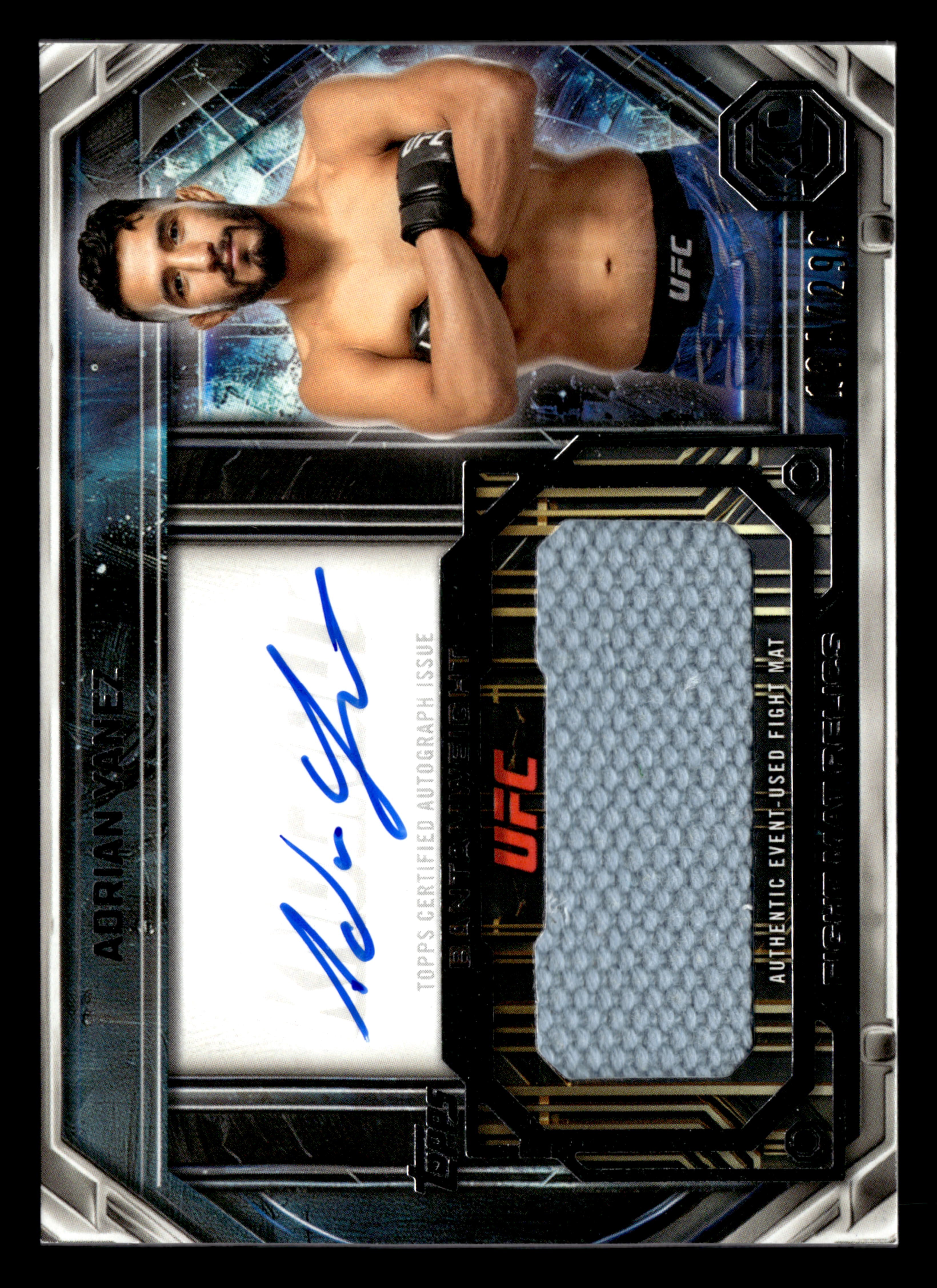 2026 Topps Knockout UFC #AFM-AY Adrian Yanez Autograph Fight Mat Relics #/299