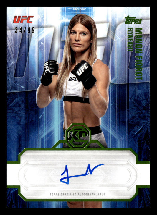 2026 Topps Knockout UFC #KOA-MFT Manon Fiorot Knockout Auto Lime Green #/99