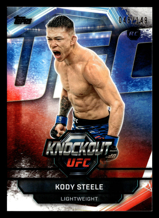 2026 Topps Knockout UFC #45 Kody Steele Teal #/149