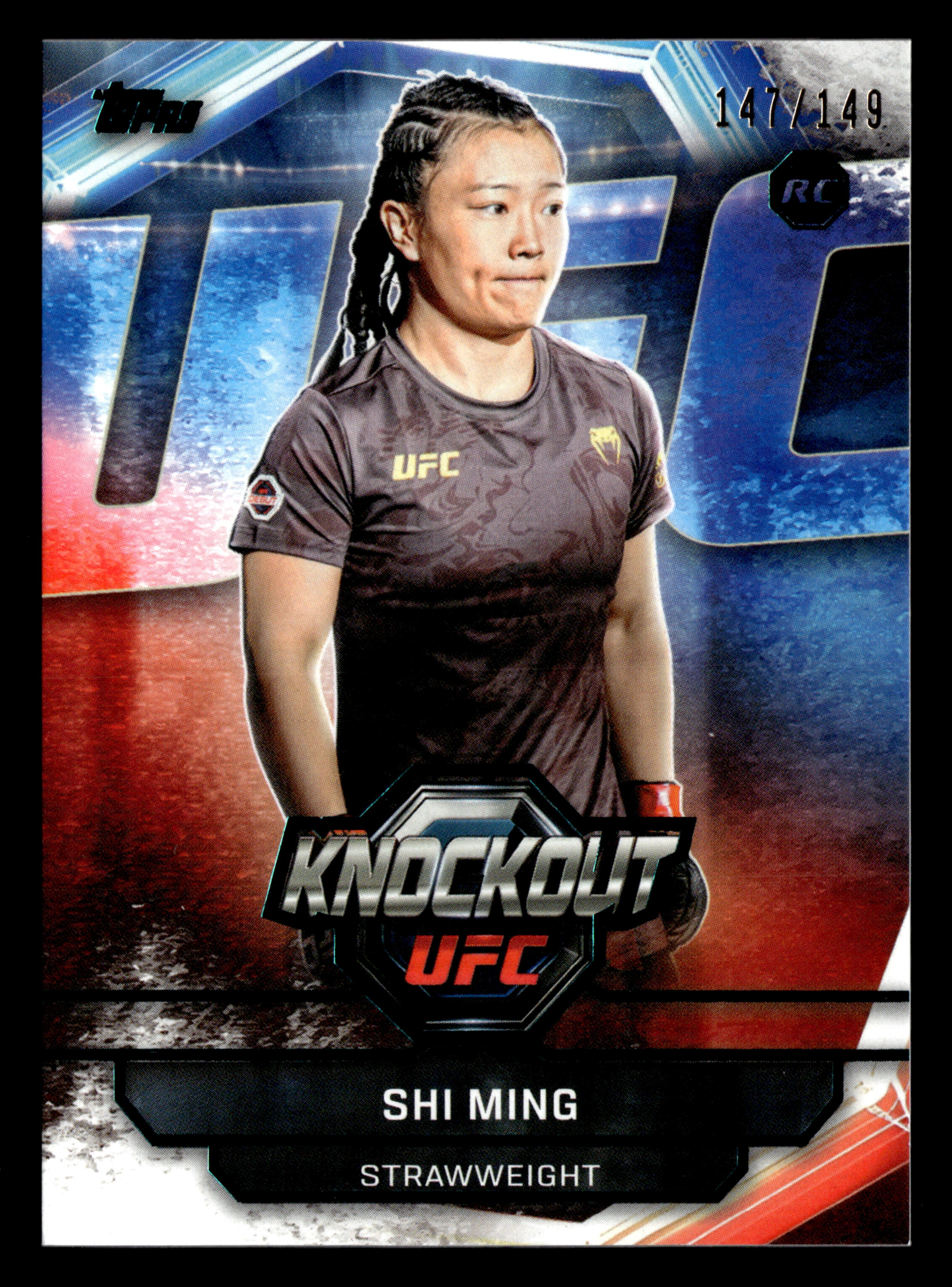 2026 Topps Knockout UFC #62 Shi Ming Teal #/149