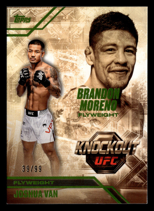 2026 Topps K'O UFC #OS-5 Brandon Moreno / Joshua Van Octagon Successors #/99