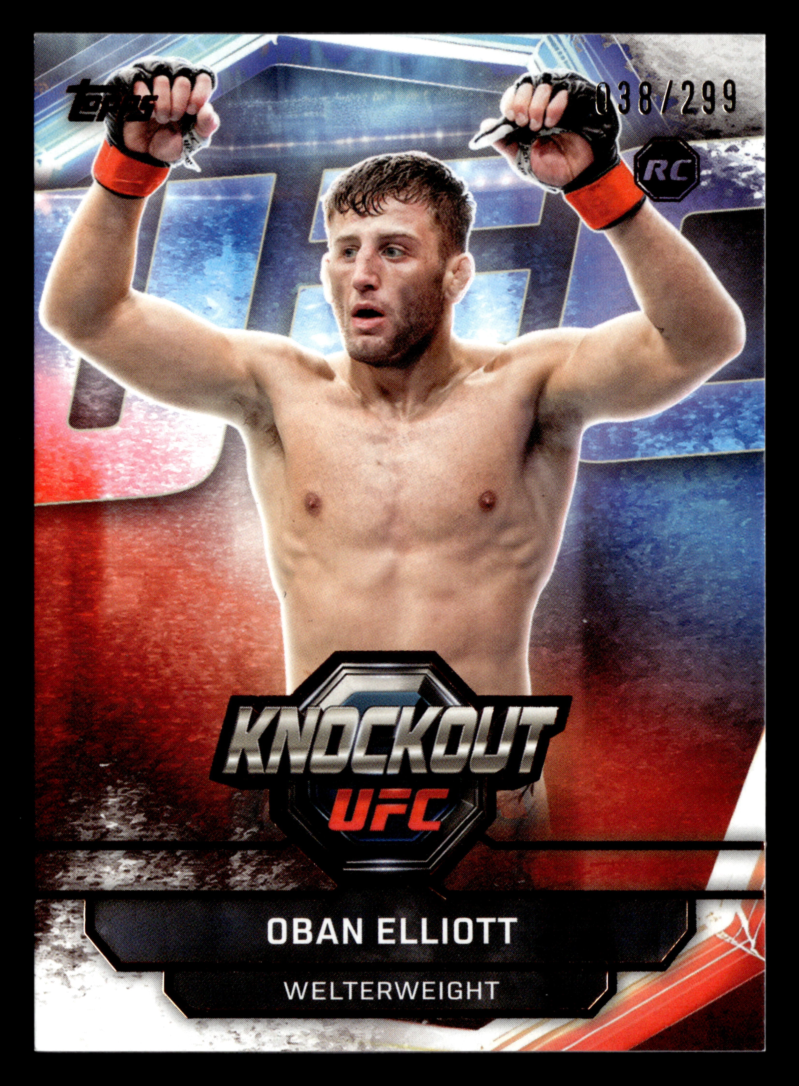 2026 Topps Knockout UFC #71 Oban Elliott Bronze #/299
