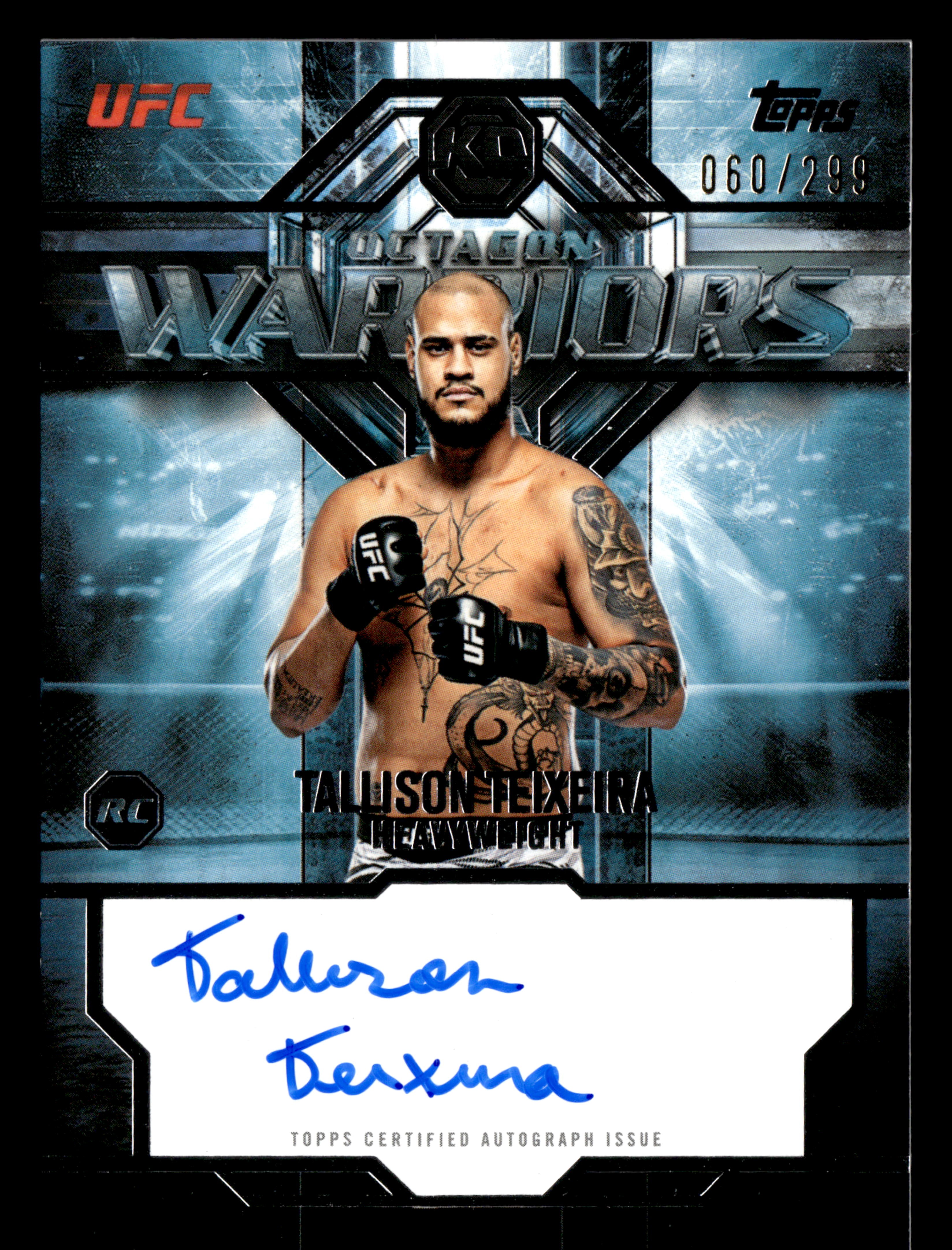 2026 Topps Knockout UFC #OWS-TT Tallison Teixeira Octagon Warriors Auto #/299