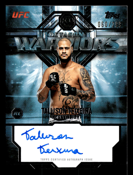 2026 Topps Knockout UFC #OWS-TT Tallison Teixeira Octagon Warriors Auto #/299