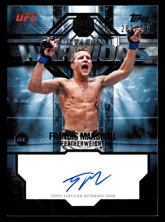 2026 Topps Knockout UFC #OWS-FM Francis Marshall Octagon Warriors Auto #/299