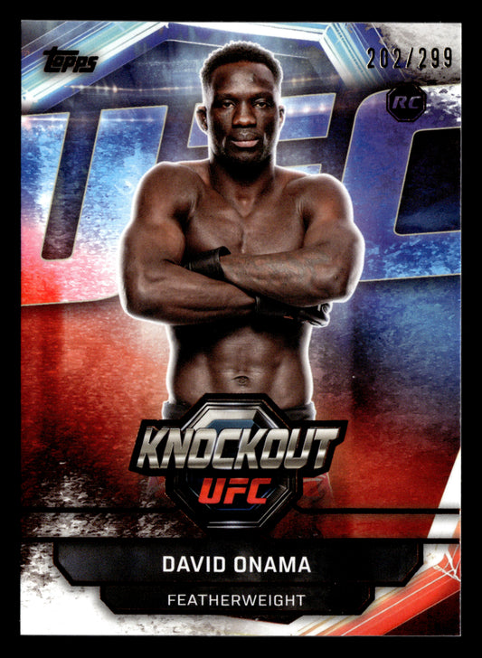 2026 Topps Knockout UFC #61 David Onama Bronze #/299