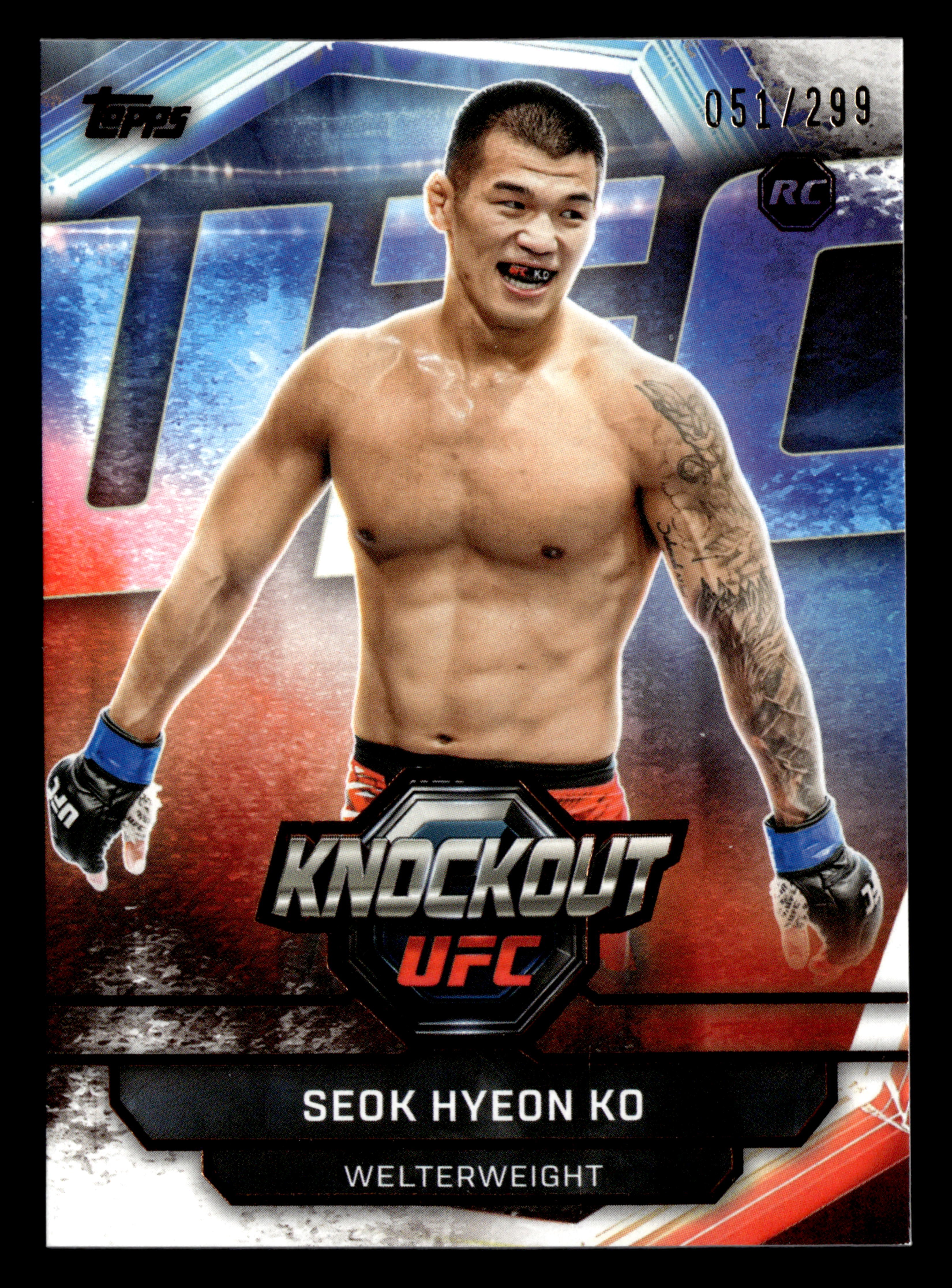 2026 Topps Knockout UFC #65 Seok Hyeon Ko Bronze #/299