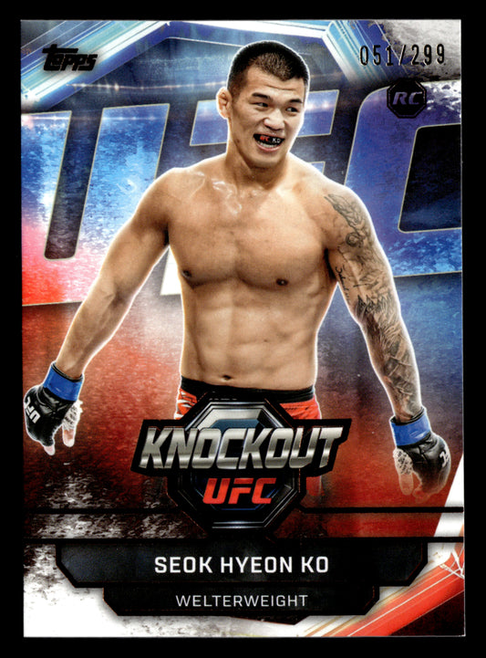 2026 Topps Knockout UFC #65 Seok Hyeon Ko Bronze #/299