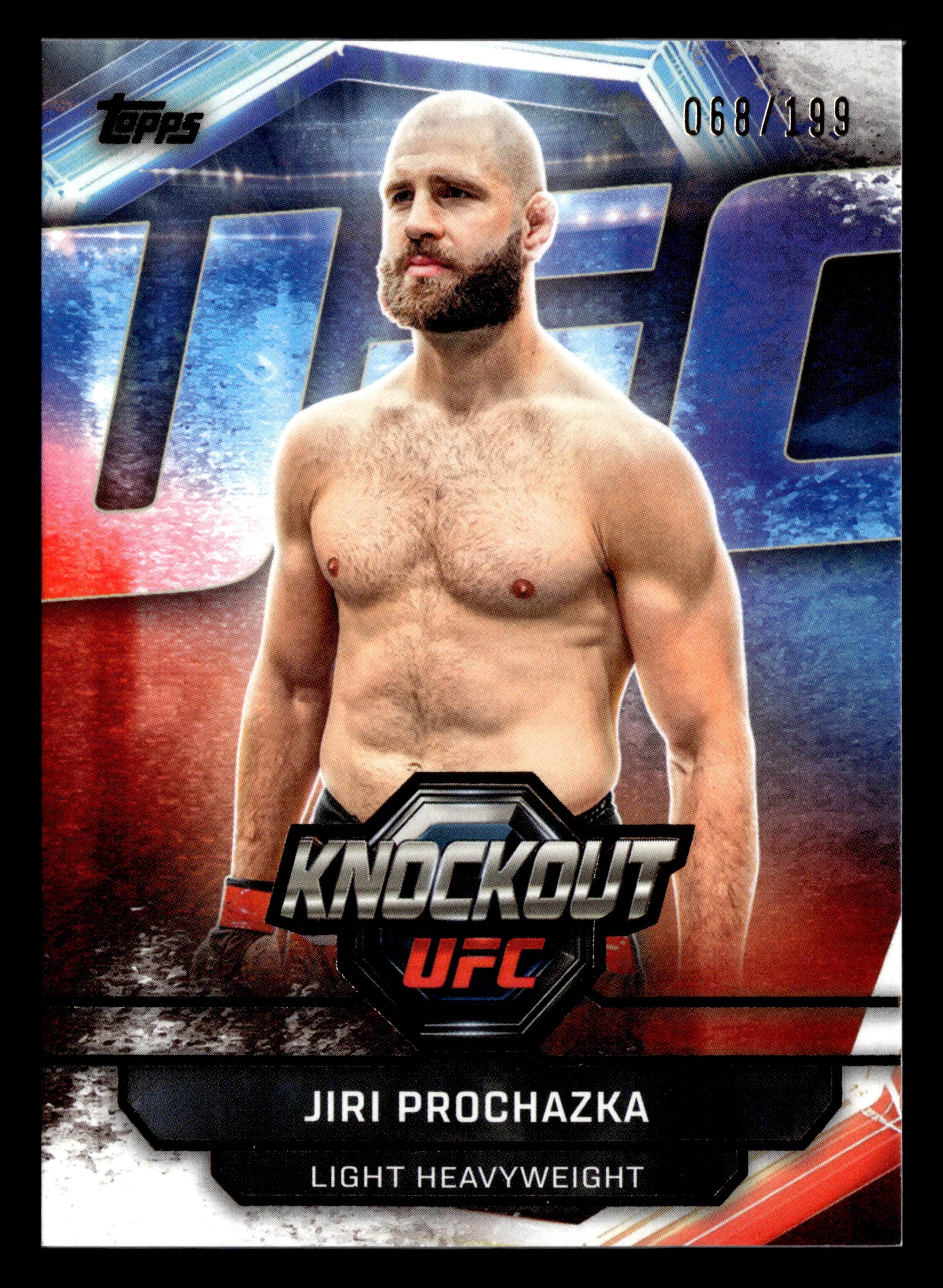 2026 Topps Knockout UFC #13 Jiri Prochazka Gold #/199