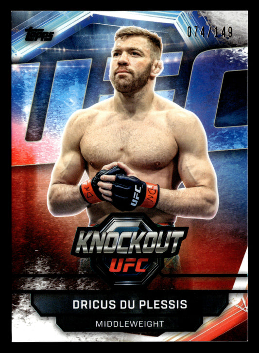 2026 Topps Knockout UFC #9 Dricus Du Plessis Teal #/149