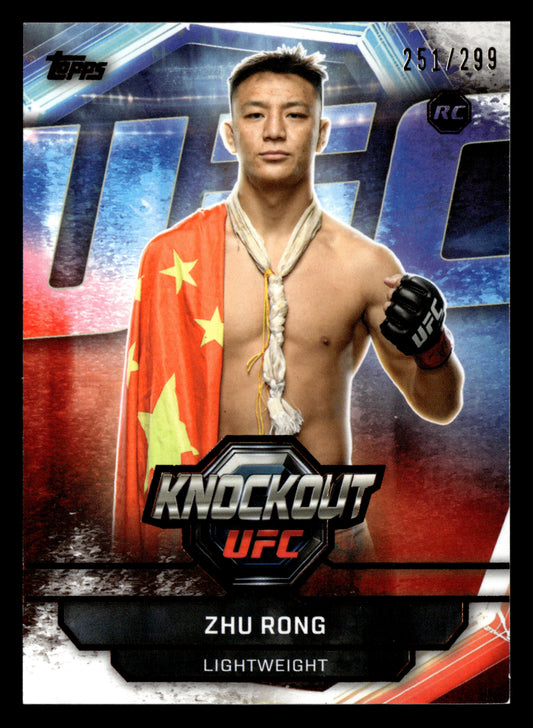 2026 Topps Knockout UFC #94 Zhu Rong Bronze #/299