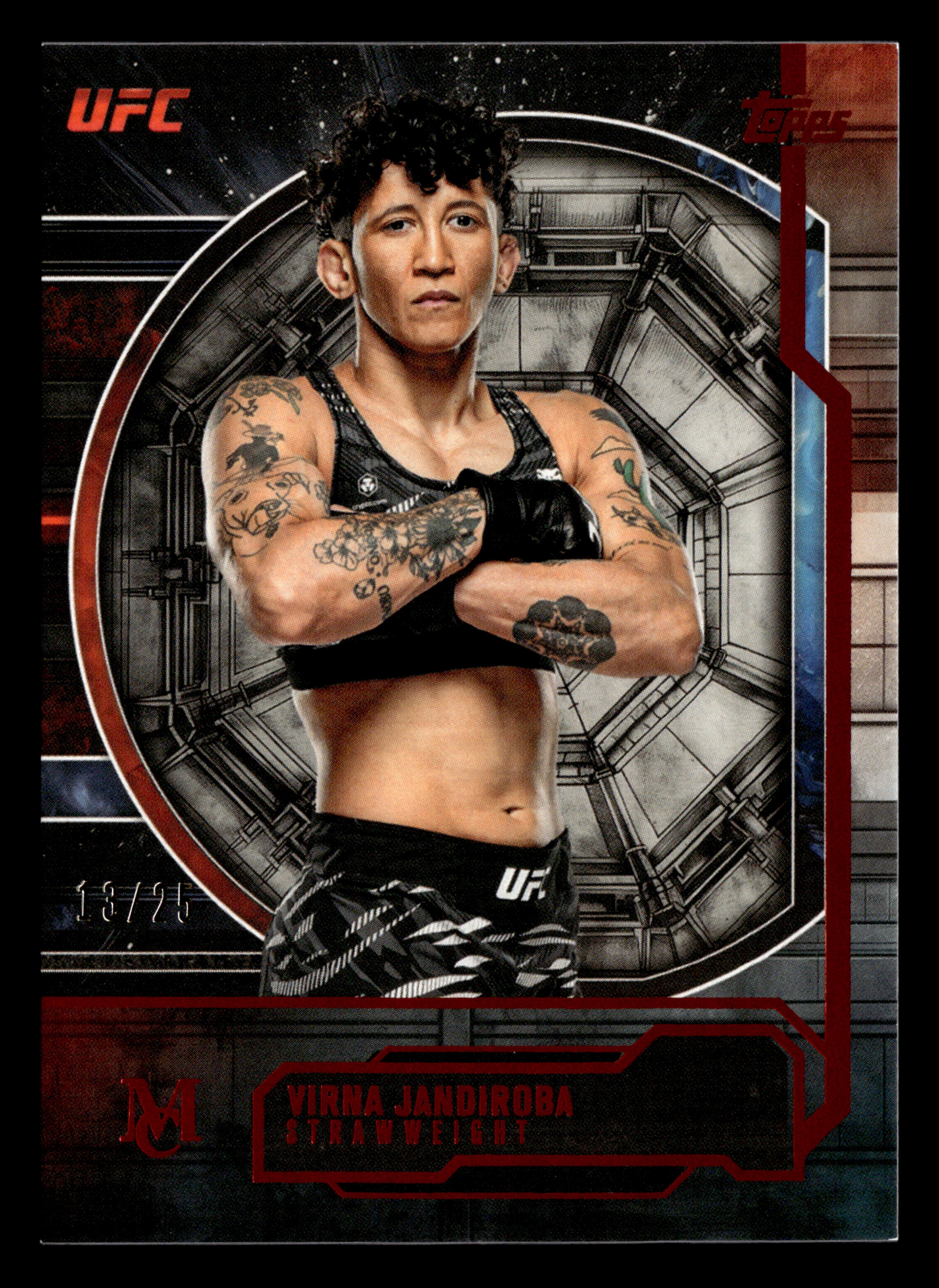 2026 Topps Knockout UFC #MC-61 Virna Jandiroba Museum Collection Red #/25