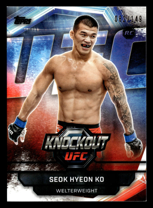 2026 Topps Knockout UFC #65 Seok Hyeon Ko Teal #/149