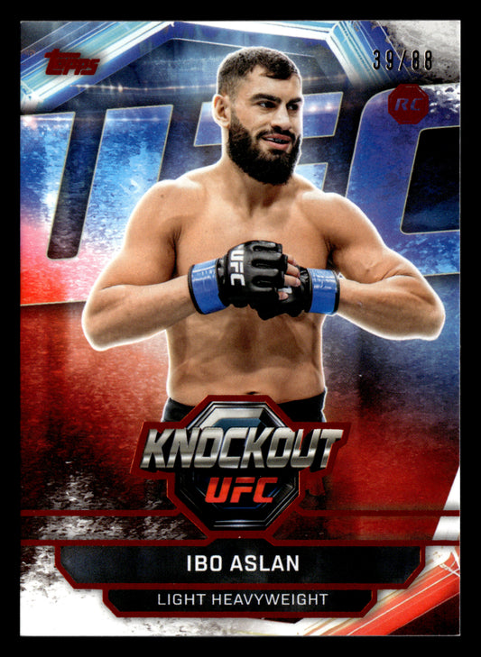 2026 Topps Knockout UFC #77 Ibo Aslan Orange #/88