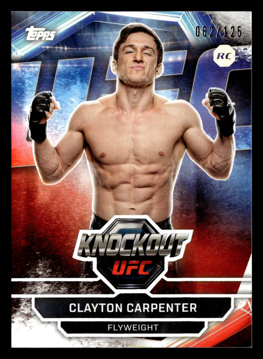 2026 Topps Knockout UFC #86 Clayton Carpenter Holo Silver #/125