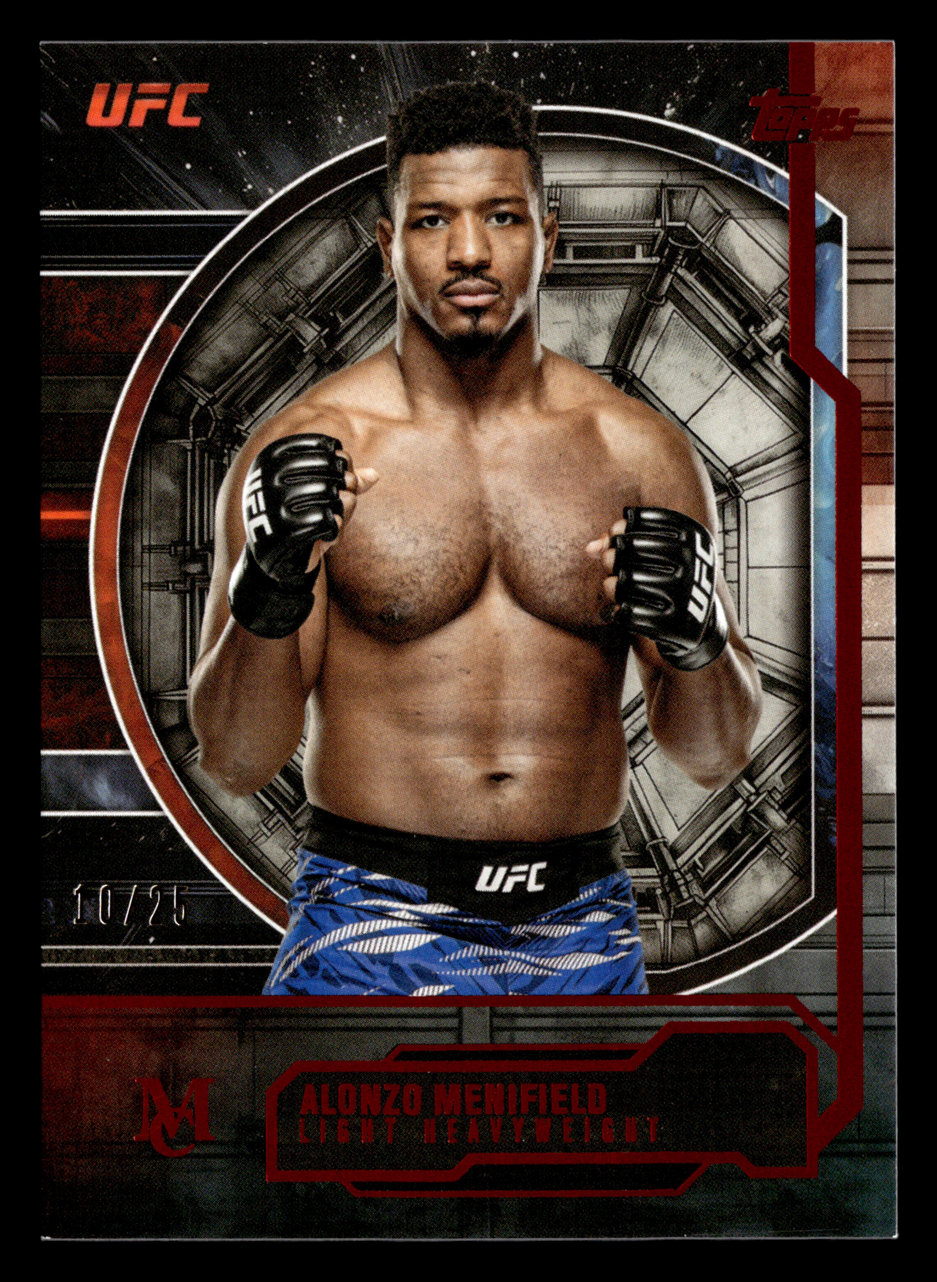 2026 Topps Knockout UFC #MC-37 Alonzo Menifield Museum Collection Red #/25