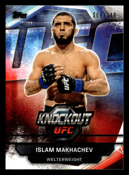 2026 Topps Knockout UFC #20 Islam Makhachev Teal #/149
