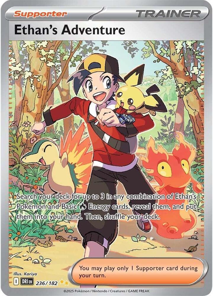 2025 Pokemon SV10: Destined Rivals Ethan's Adventure - 236/182 SIR