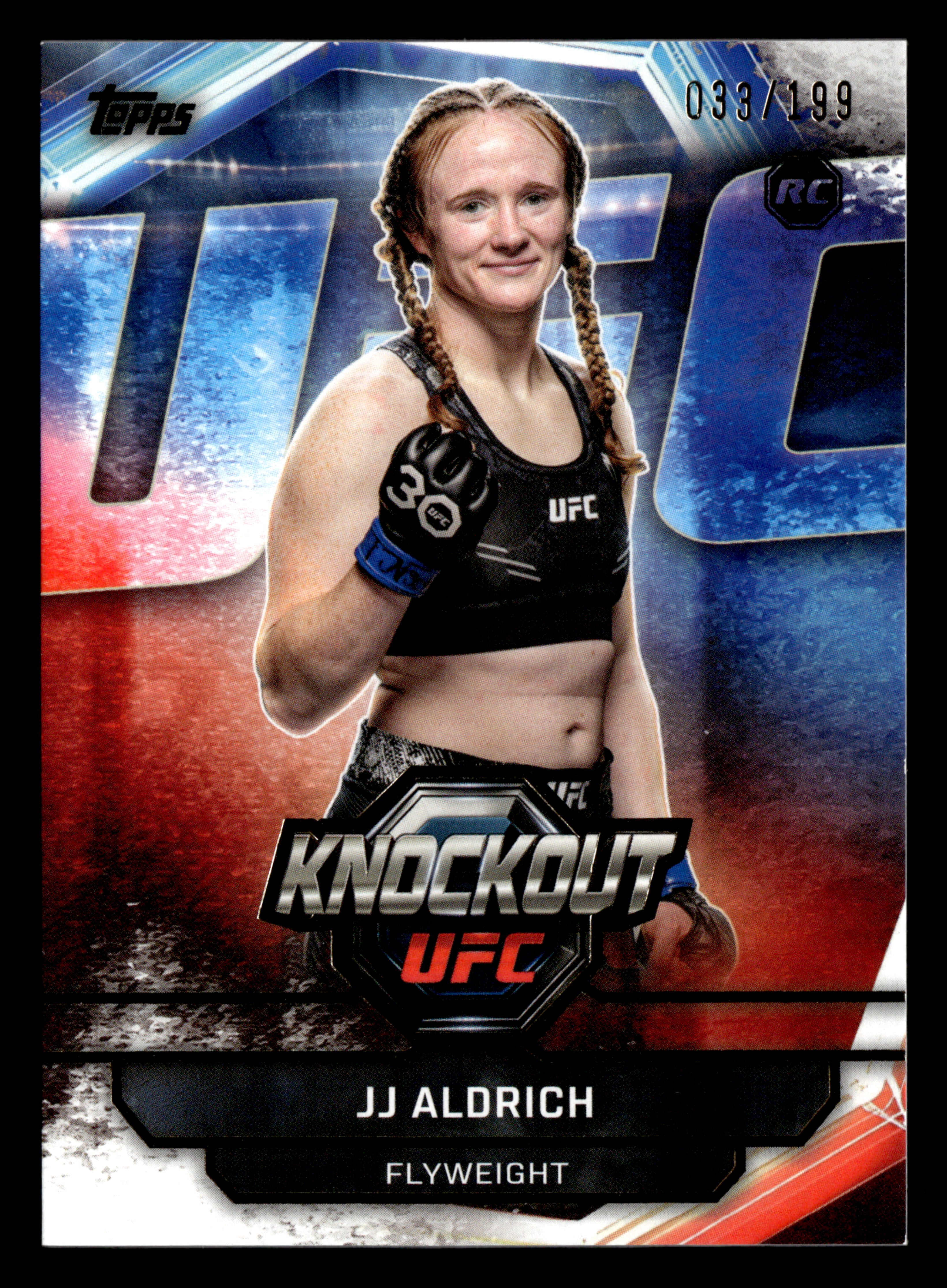 2026 Topps Knockout UFC #78 JJ Aldrich Gold #/199