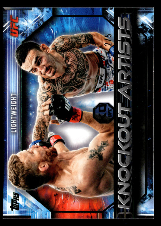 2026 Topps Knockout UFC #KA-25 Max Holloway Knockout Artists Emerald #/5