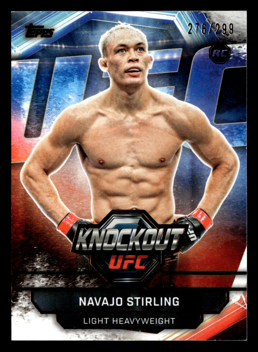 2026 Topps Knockout UFC #46 Navajo Stirling Bronze #/299