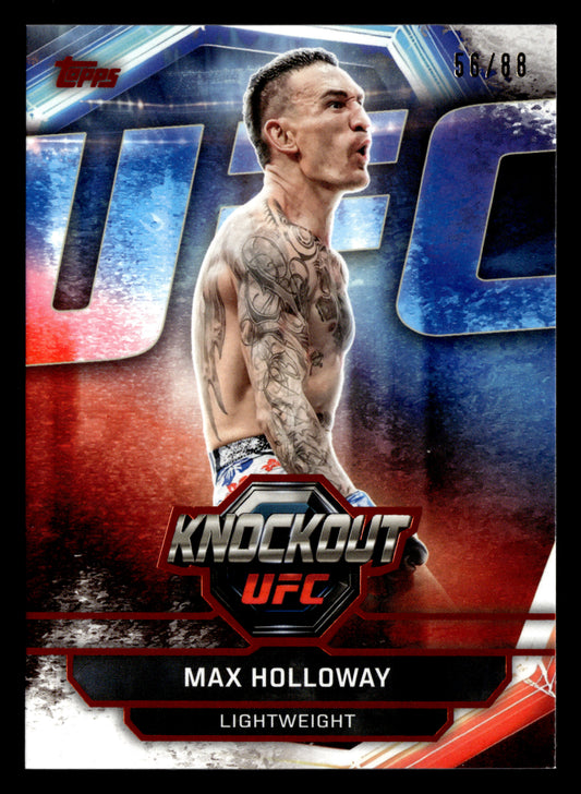 2026 Topps Knockout UFC #33 Max Holloway Orange #/88