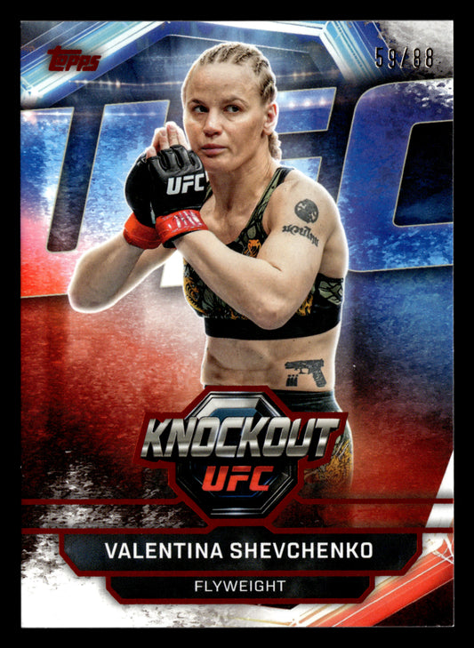 2026 Topps Knockout UFC #4 Valentina Shevchenko Orange #/88