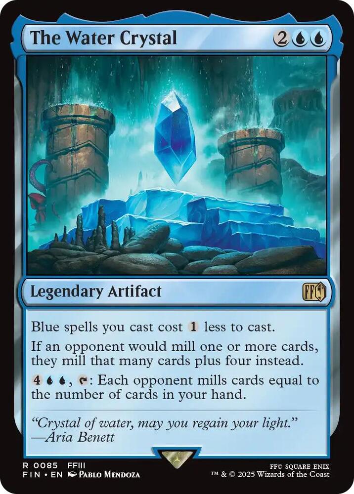 MTG FINAL FANTASY 85 The Water Crystal R NM